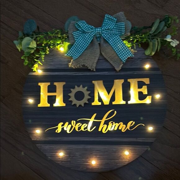LED Home Sweet Home Interchangeable Seasonal Sign - Picture 5 of 9